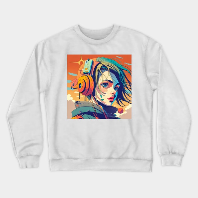 Anime art Crewneck Sweatshirt by IOANNISSKEVAS